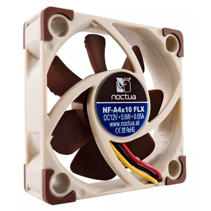 Noctua NF-A4x10 5V ventola per case da 40 mm, 40x40x10 mm, 5 V, 4500 RPM, 17,9 dB, SSO2, beige/marrone