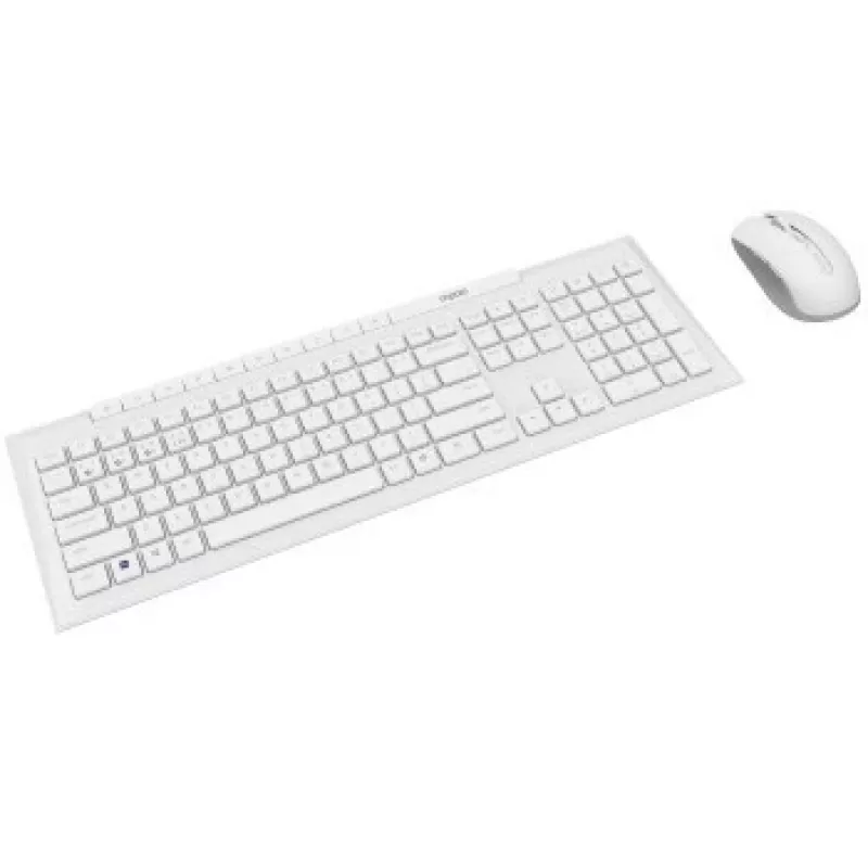 Rapoo 8210M set tastiera e mouse wireless multimodale, bianco