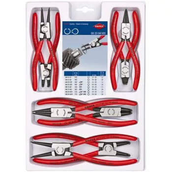 KNIPEX SET PINZE PER ANELLI ELASTICI 8 pz.