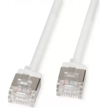 Cavo patch U/FTP ROLINE Cat.6A RJ45 ultra corto bianco 5m - rete - FTP (21.15.4575)