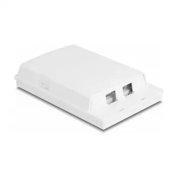 Presa in fibra ottica DeLOCK 2 x SC simplex LC duplex bianco