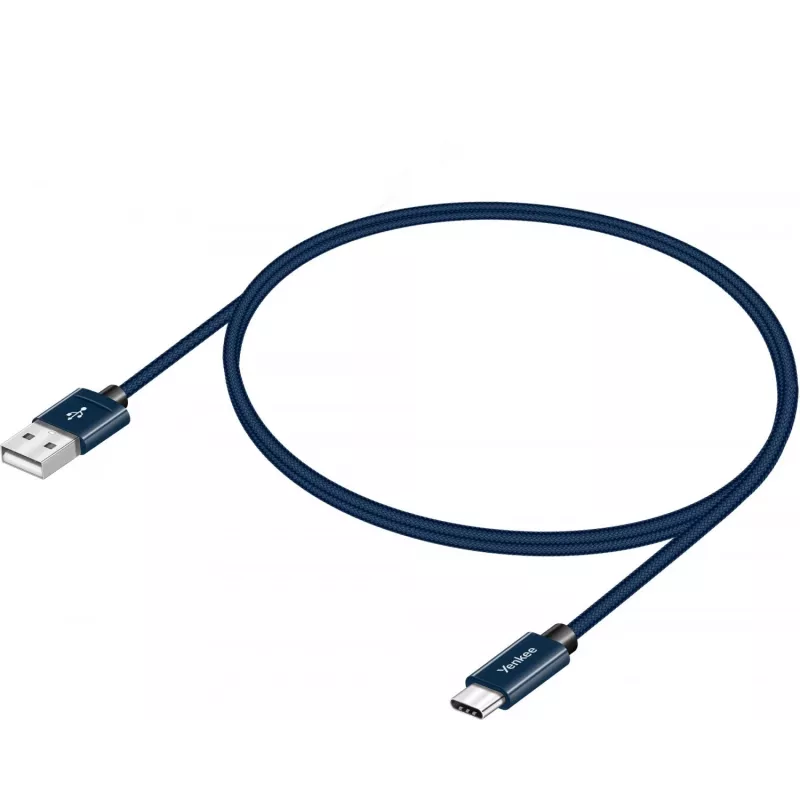 Cavo YENKEE YCU 301 BE USB-A 2.0/USB-C 1m lilla