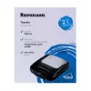 Ravanson OP-7050 Sandwichiera 3 in 1, 1200 W, Nero/Argento
