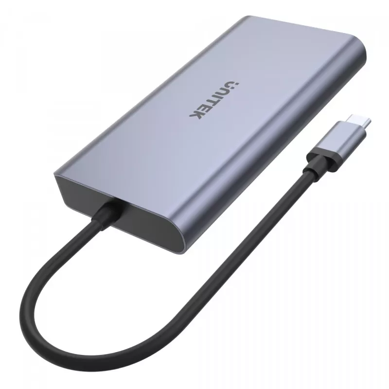 Hub UNITEK uHUB S7 USB 3.2 Gen 1 Type-C grigio