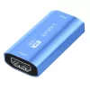 Ripetitore HDMI, 20m, 8K 60Hz, HDCP 2.3, alluminio, blu