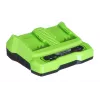 Caricabatterie GreenWorks G24X2UC2 Doppio slot 24V Li-Ion, 4A, 2 celle, ricarica rapida