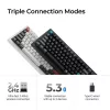 Tastiera meccanica Keychron Q1 Ultra 8K — formato 75%, USB + RF wireless + Bluetooth, RGB LED, nero