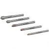 Set di punte Makita E-25410 per vetro e piastrelle, 5 pezzi