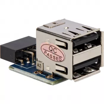 Adattatore DELOCK 1 x 9 pin 2,54 mm a 2 x USB 2.0-A 41825