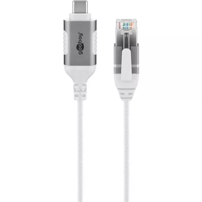 Cavo Ethernet Goobay USB-C 3.1 a RJ45 sottile 10 m – collega router, modem o (74391)