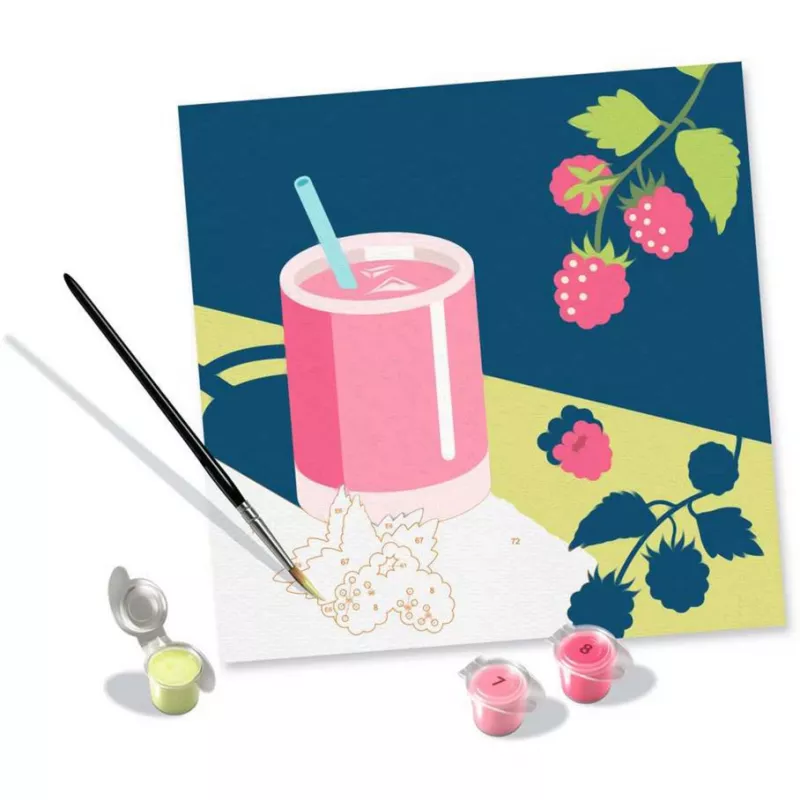 Set creativo Ravensburger CreArt set di pittura — Mocktail Raspberry (25562)