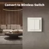 Interruttore luminoso AQARA H2 EU (4 tasti, 2 canali) (WS-K08D) – interruttore a parete Zigbee e Thread con 2 relè