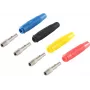 Set connettori femmina a banana ShiverPeaks BS56215-SET — set di connettori maschio a banana, multicolore (blu, giallo, nero, rosso)