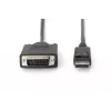ASM AK-340301-030-S ASSMANN cavo DisplayPort 1.1a con blocco Type DP/DVI-D (24+1) M/M nero 3m