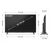 Sharp 32HF2265E TV 81,3 cm (32 pollici) HD Smart TV WLAN nero