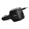 Belkin 75W 2 porte con cavo USB-C retrattile per auto - cavo (CCC001HQBK)