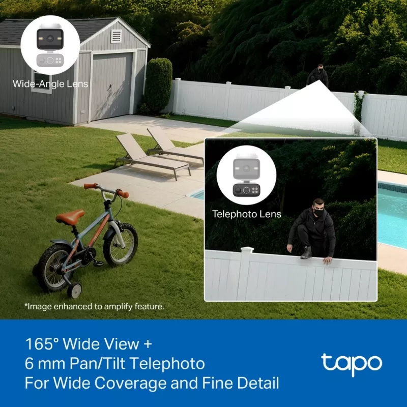 TP-Link Tapo C645D KIT, telecamera pan/tilt senza fili alimentata a energia solare, 3MP