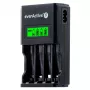 Caricabatterie everActive NC450B — caricabatterie 4 celle AAA, 110/230V AC, nero