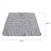 Coperta da picnic PROMIS KP250, verde a righe, 200 x 150 cm