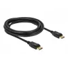 Delock - cavo DisplayPort - DisplayPort (M) a DisplayPort (M) - 3 m - con blocco - nero