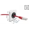 Passacavi DELOCK Easy 91072, passacavi rotondo da tavolo 16 mm diametro