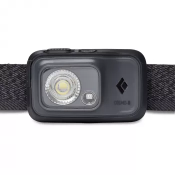 Lampada frontale Black Diamond Cosmo 350-R, 350 lm, IP67, ricaricabile USB, 1500 mAh, rossa