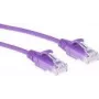 ACT Viola 1 metro LSZH U/UTP CAT6 Datacenter Slimline cavo patch senza linguetta con connettori RJ45