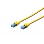 Cavo di rete Digitus CAT 5e SF/UTP cavo patch RJ45 5m giallo