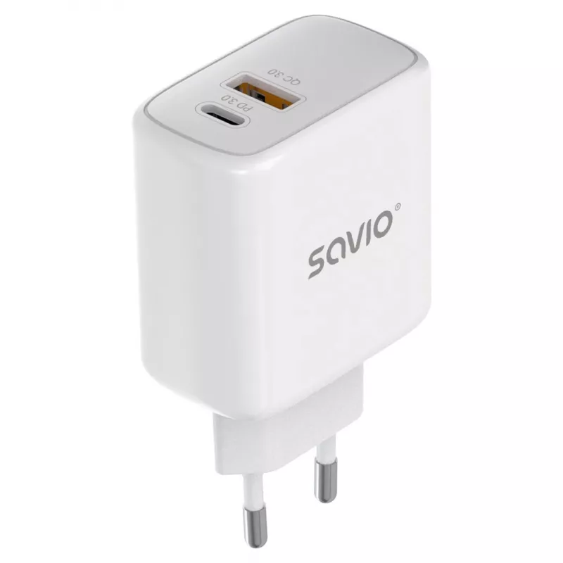 Caricabatterie per dispositivi mobili Savio LA-12 universale bianco AC ricarica rapida indoor