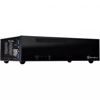 SilverStone MILO ML09 - Desktop - Mini-ITX - senza alimentatore (SFX12V) - nero - USB/Audio (SST-ML09B)