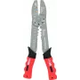 Pinza crimpatrice KS Tools 115.1231, 220 mm – per terminali isolati e non isolati