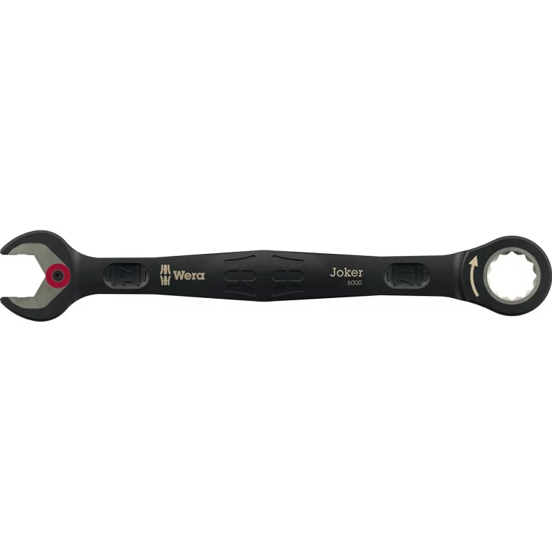 Wera 6000 Joker Black Edition set di chiavi combinate a cricchetto, 11 pz.