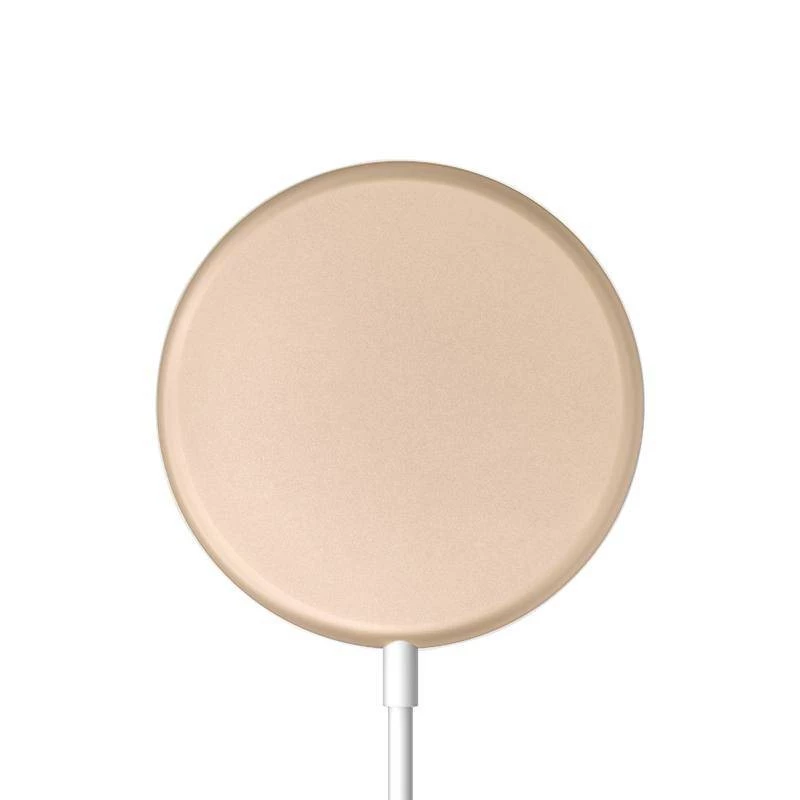 Caricabatterie a induzione in alluminio oro