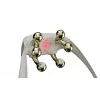 SKG H7 Ultra-E – testine massaggianti dorate, massaggio combinato, massaggio a compressione, massaggio impastante, massaggio vibrante, collo, spalle, oro, plastica, pulsanti, batteria