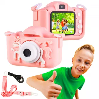 Fotocamera per bambini Extralink KIDS CAMERA H29 Single, rosa