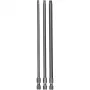 Punta per avvitatore extra dura per acciaio inox, legno tenero 3 pezzi Torx T20, T25, T30 brugola