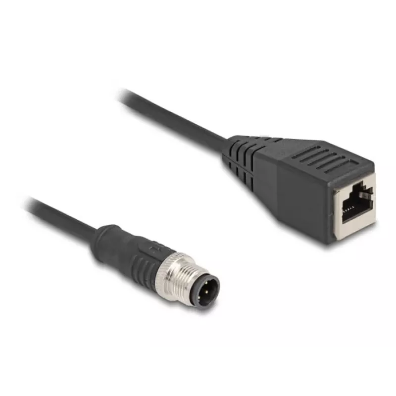 Cavo adattatore DeLOCK M12 codifica D 4 poli maschio a RJ45 femmina 50 cm