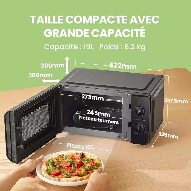 Forno a microonde Toshiba MM2EM20PF finitura a specchio nero
