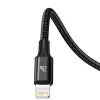 Cavo USB Baseus Rapid 3-in-1 1,5 m USB A USB C/Micro USB A/Lightning nero