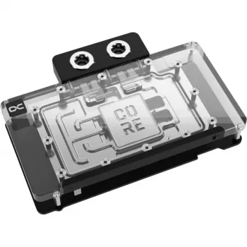Waterblock per GPU Alphacool RTX 5080 Phoenix trasparente argento con backplate