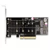 Scheda PCI Express x8 DeLOCK a 2 x interne NVMe M.2 Key M Bifurcation Low Profile