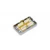Presa Extralink CAT6 STP, connettore passante, argento