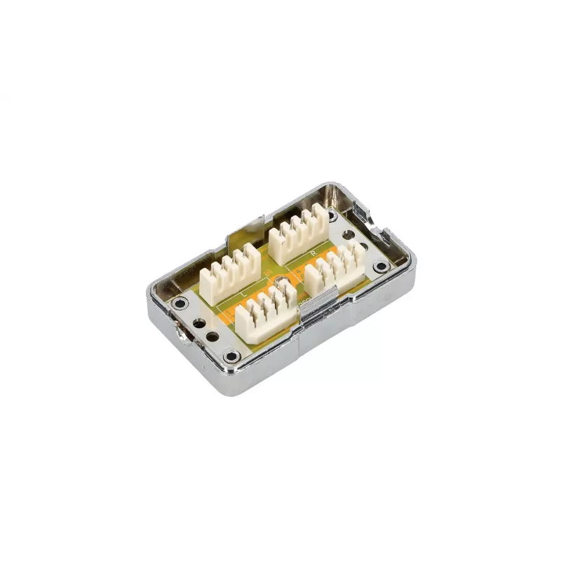 Presa Extralink CAT6 STP, connettore passante, argento
