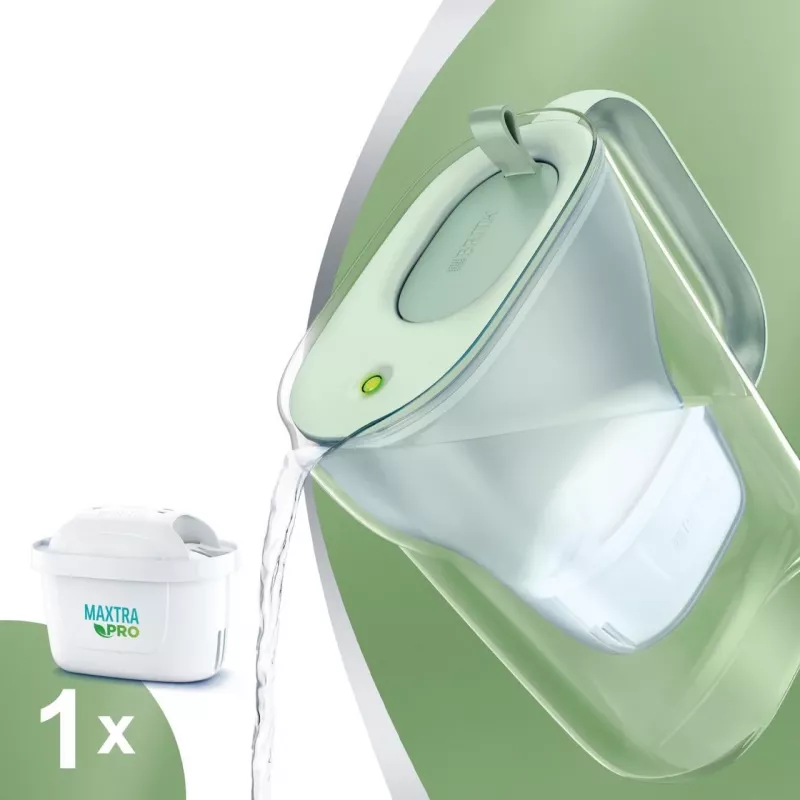 Brita Style eco caraffa filtrante per acqua, blu ghiacciaio