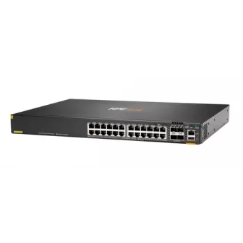 Hewlett Packard Enterprise HPE Aruba Networking CX 6200F 24G 4SFP+ switch - switch - max. distanza di stacking 10 km - L3 - managed - 24 x 10/100/1000 + 4 x 100/1000/10G SFP+ - frontale