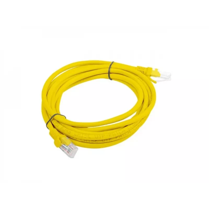 Lanberg PCU5-20CC-0300-Y Cavo patch Cat.5e U/UTP, 3 m, Giallo, confezione da 10