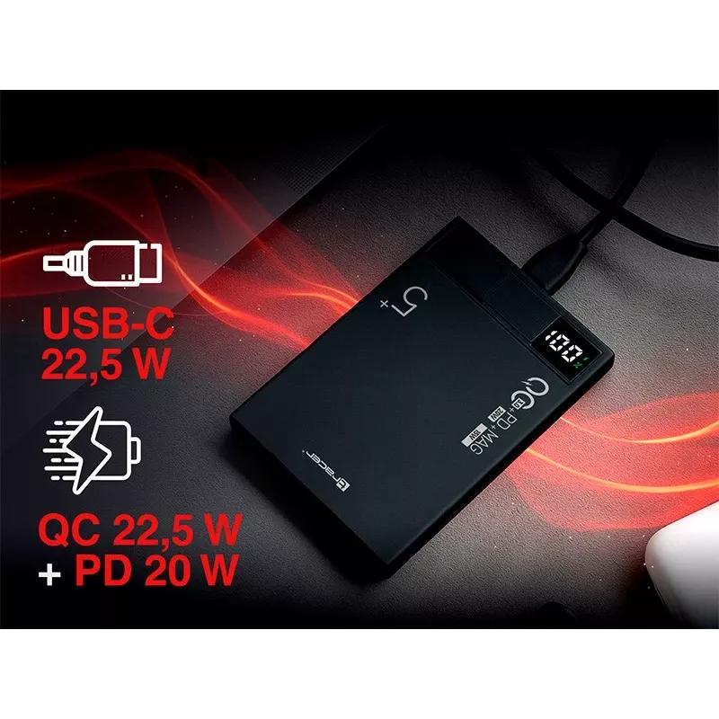 Tracer AirMag1 Litio Polimero (LiPo) 5000 mAh ricarica wireless nero