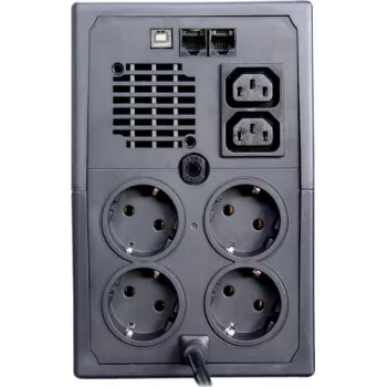 Gruppo di continuità ORVALDI ID2K0CH line-interactive 2 kVA / 1200 W, 24 V, batterie 9 Ah, LCD, USB, compatto nero