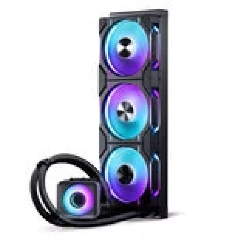 Phanteks Glacier One 360D30 X2 DRGB Raffreddatore a liquido AIO, 360 mm, Nero
