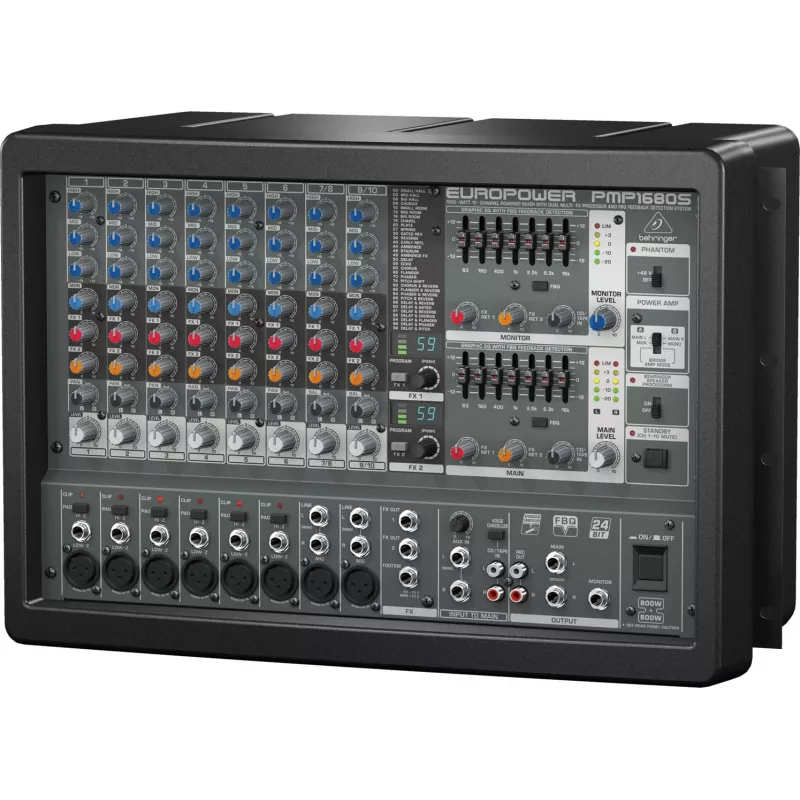 Behringer PMP1680S Audiomixer 10 canali 10 - 200000 Hz nero